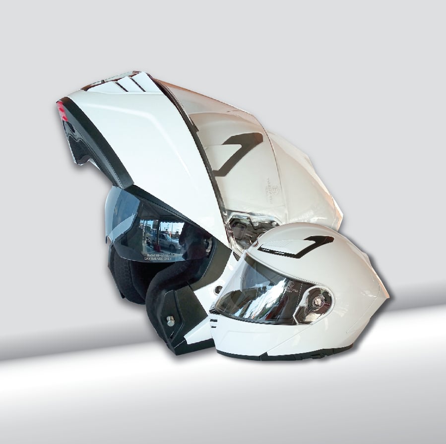 YM-932 FLIP-UP GLOSSY WHITE - Image 2